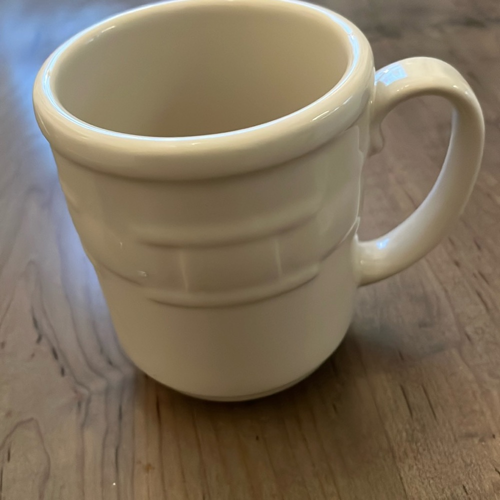 Longaberger Woven Traditions Ivory Mug 10955500 Pottery in EUC